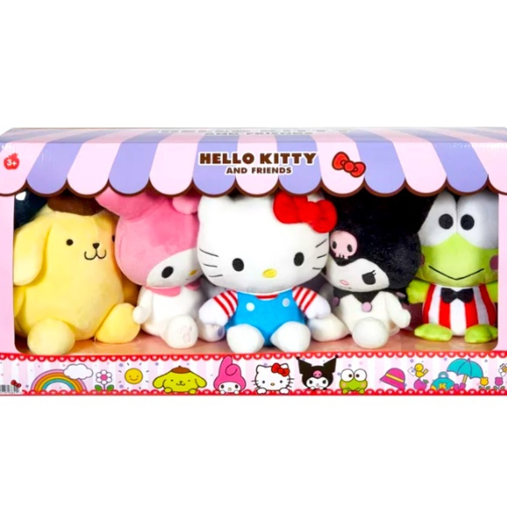 Sanrio Hello Kitty and Friends 8" Plush Toys (5 Pieces)